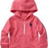 Carhartt Girls' Long-Sleeve Half-Zip Hooded Sweatshirt