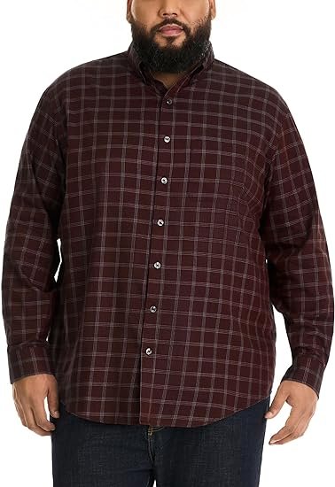 Van Heusen Men's Big and Tall Wrinkle Free Long Sleeve Button Down Shirt
