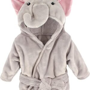 Hudson Baby Unisex Baby Plush Animal Face Bathrobe